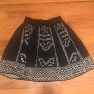 Embroidery Look Circle Skirt